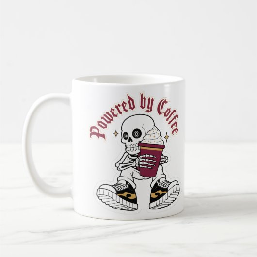Skelet Koffie Verslaafde Koffiemok (Links)