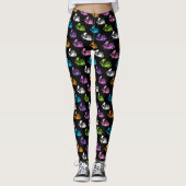 Skelet Konijnenpatroon Leggings (Voorkant)