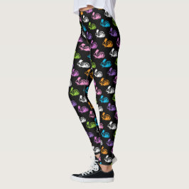 Skelet Konijnenpatroon Leggings