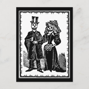 Skelet Koppel - Ansichtkaart Briefkaart