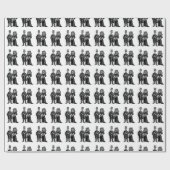 Skelet Koppel - Inpakpapier (Aanpassen) (Vlak)