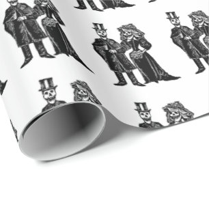Skelet Koppel - Inpakpapier (Aanpassen)