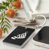 Skelet Koreaans hart voor Kpop fans Sleutelhanger (Voorkant Rechts)