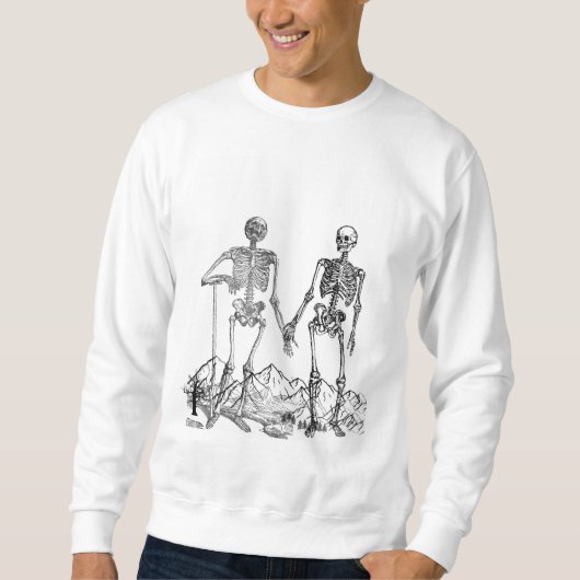 Skelet Kunst Sweatshirt (Voorkant)
