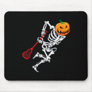 Skelet Lacrosse Halloween Pompoen Muismat