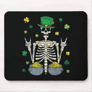 Skelet Leprechaun St. Patrick's Dag Klaver Kruidna Muismat