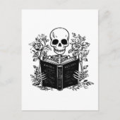 Skelet lezen romance boek briefkaart (Voorkant)