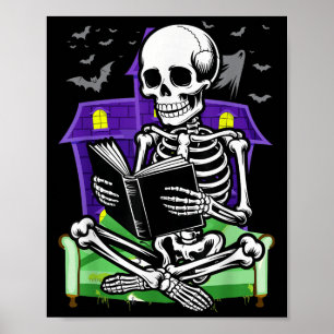 Skelet Lezers Boekliefhebbers Boekenwurmen Lezers Poster