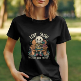 Skelet Liefde De Wachtende Valentijnsdag waard T-shirt