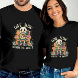 Skelet Liefde De Wachtende Valentijnsdag waard T-shirt