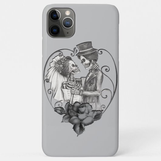 Skelet Liefde Paar Huwelijk Dans Bruiloft Case-Mate iPhone Case (Achterkant)