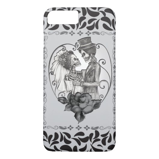 Skelet Liefdes Koppel Huwelijk Dans Case-Mate iPhone Case (Achterkant)