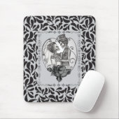 Skelet Liefdes Koppel Huwelijksdans Muismat (Met muis)