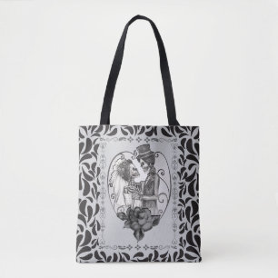 Skelet Liefdes Koppel Huwelijksdans Tote Bag