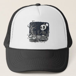 Skelet Lopende Hond Halloween Kunst Trucker Pet