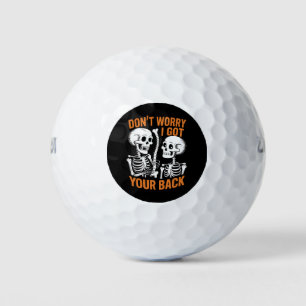 Skelet Maak Je Niet Zorgen Ik Sta Achter Je Hallow Golfballen