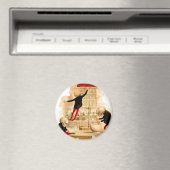 Skelet Mad Scientists Skull Halloween Party Deco Magneet (Insitu (Vaatwasser))