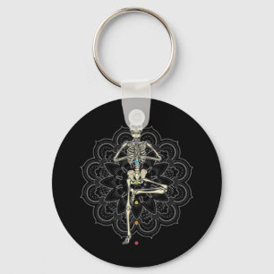 Skelet Mediterend - Yoga Positie Sleutelhanger