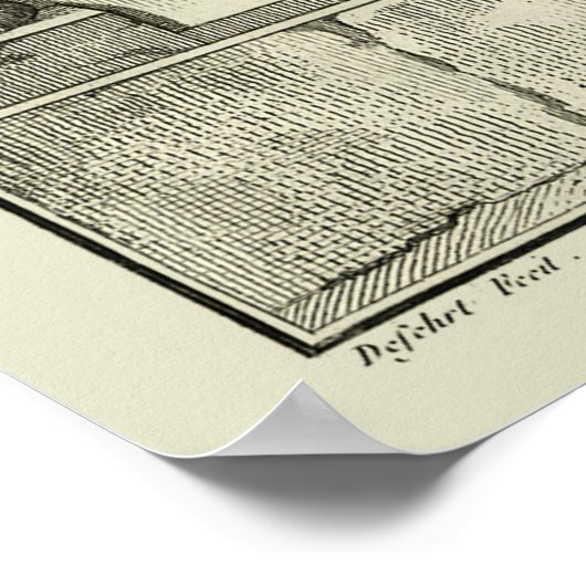  skelet, menselijke anatomie van Denis Diderot Poster (Hoek)