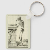 skelet, menselijke anatomie van Denis Diderot Sleutelhanger (Achterkant)