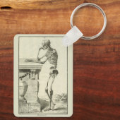  skelet, menselijke anatomie van Denis Diderot Sleutelhanger (Achterkant)