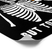 Skelet mentaal ziek helemaal koel leuke retro hal poster (Hoek)