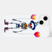 Skelet met ballonnen, Halloween, auteur Natasha Case-Mate iPhone Case (Achterkant (horizontaal))