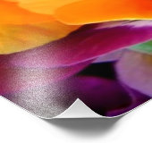 Skelet met bloemen foto afdruk (Hoek)