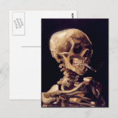 Skelet met brandende sigaret briefkaart (Voorkant / Achterkant)