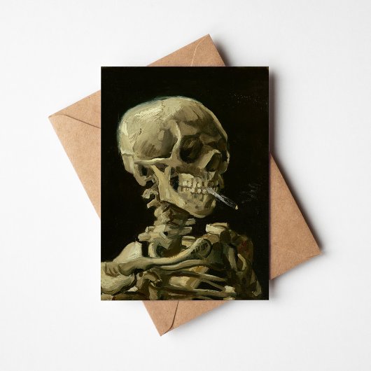 Skelet met brandende sigaret | Vincent van Gogh
