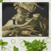 Skelet met brandende sigaret | Vincent van Gogh Theedoek (Gevouwen)