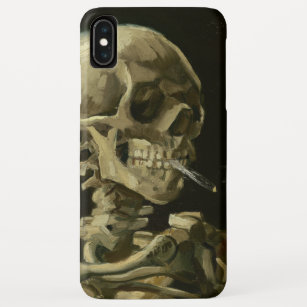 Skelet met een brandende sigaret   Van Gogh Case-Mate iPhone Case