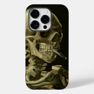 Skelet met een brandende sigaret   Van Gogh Case-Mate iPhone 14 Pro Hoesje