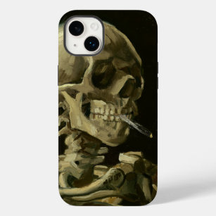 Skelet met een brandende sigaret   Van Gogh Case-Mate iPhone 14 Plus Hoesje
