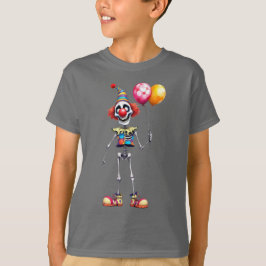 Skelet met een clown neus, Halloween, auteur Nat T-shirt