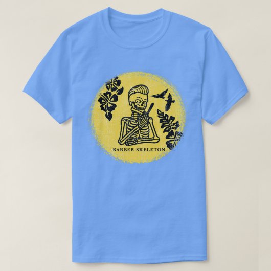 Skelet met een mes t-shirt (Design voorkant)