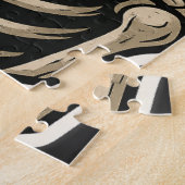 Skelet met een Roos – Artistieke Gotische Sticker Legpuzzel (Zijkant)