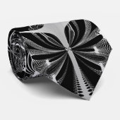 Skelet met ingegraveerde slang - Grijs Stropdas (Opgerold)