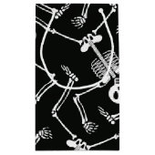 Skelet met kleine cadeautas, halloween klein cadeauzakje (Achterkant)