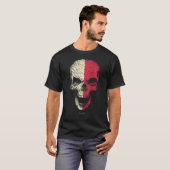 Skelet met Poolse vlag T-shirt (Voorkant volledig)
