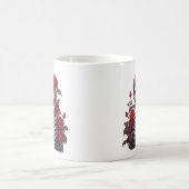 Skelet met rode rozen koffiemok (Center)