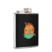 Skelet met See You Soon op een Heupfles (Rechts)