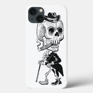 Skelet met sigaar Case-Mate iPhone case