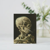 Skelet met sigaret van Van Gogh Briefkaart (Staand voorkant)