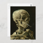 Skelet met sigaret van Van Gogh Briefkaart (Voorkant / Achterkant)