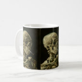 Skelet met sigaret van Van Gogh Koffiemok (Voorkant links)