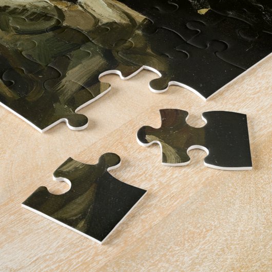 Skelet met sigaret van Van Gogh Legpuzzel (Zijkant)