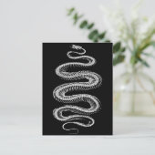 Skelet met slangen briefkaart (Staand voorkant)