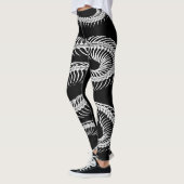 Skelet met slangen leggings (Links)
