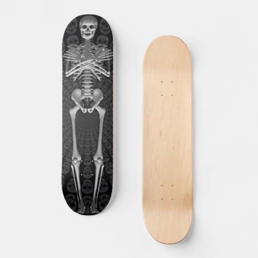 Skelet met volledige lengte: aangepast skateboard (Voorkant)
